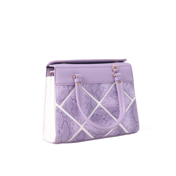 Lilac Croco Chic Secure Bag