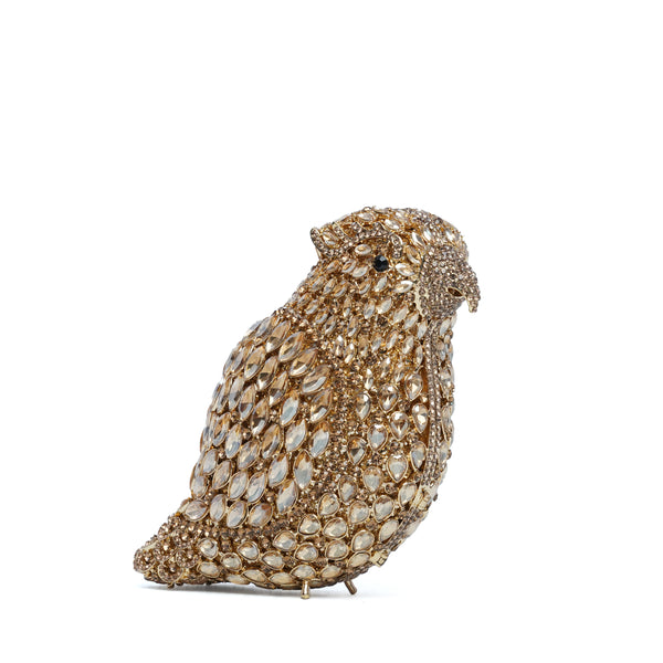 Champagne Crystal Parrot Royal Clutch