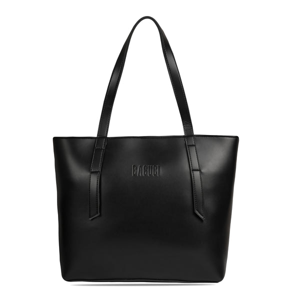Black Long Handle Tote Bag