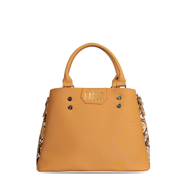 Mustard Crocodile Handbag