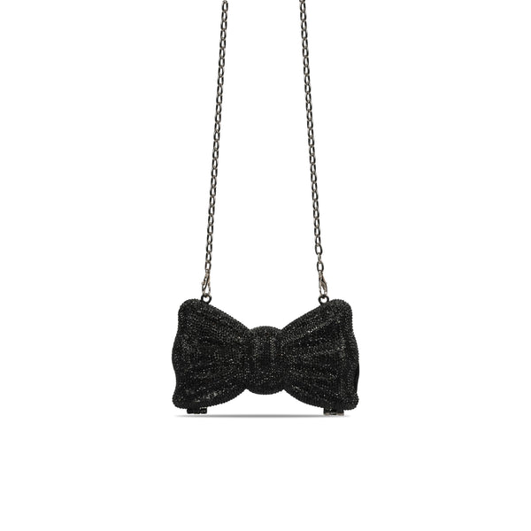 Black Bow Swarovski Clutch