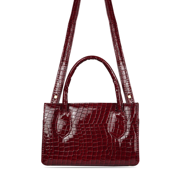 Burgundy Shiny Craft Bag
