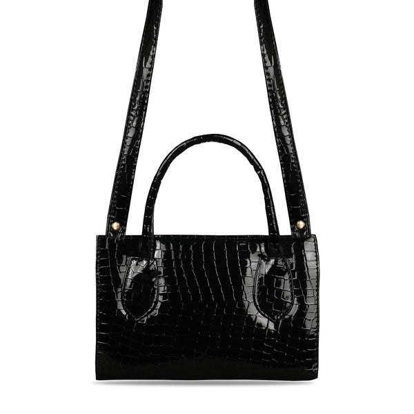 Black Shiny Craft Bag