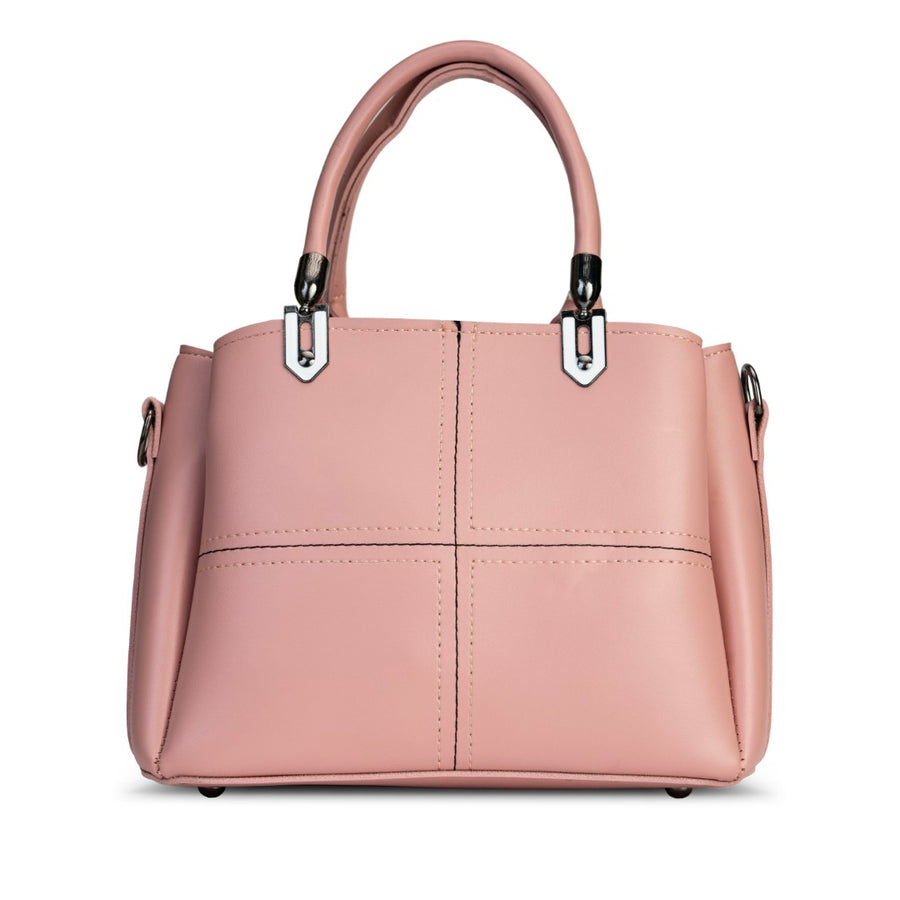 Baby Pink Triple Pocket Hand Bag