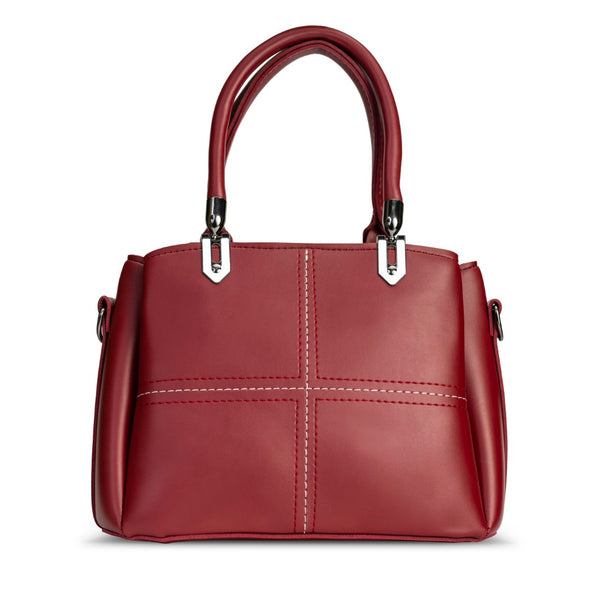 Maroon Triple Pocket Hand Bag