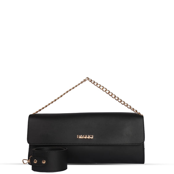 Black Long Saddle Bag