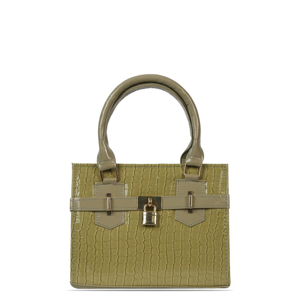 Tea Green Shine Lock Bag