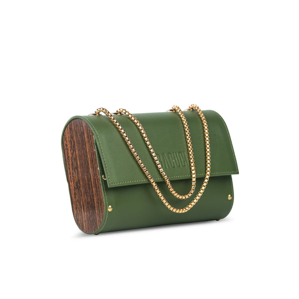 Army Green Wooden bag