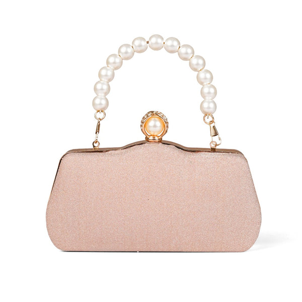 Golden Pearl Handle Clutch