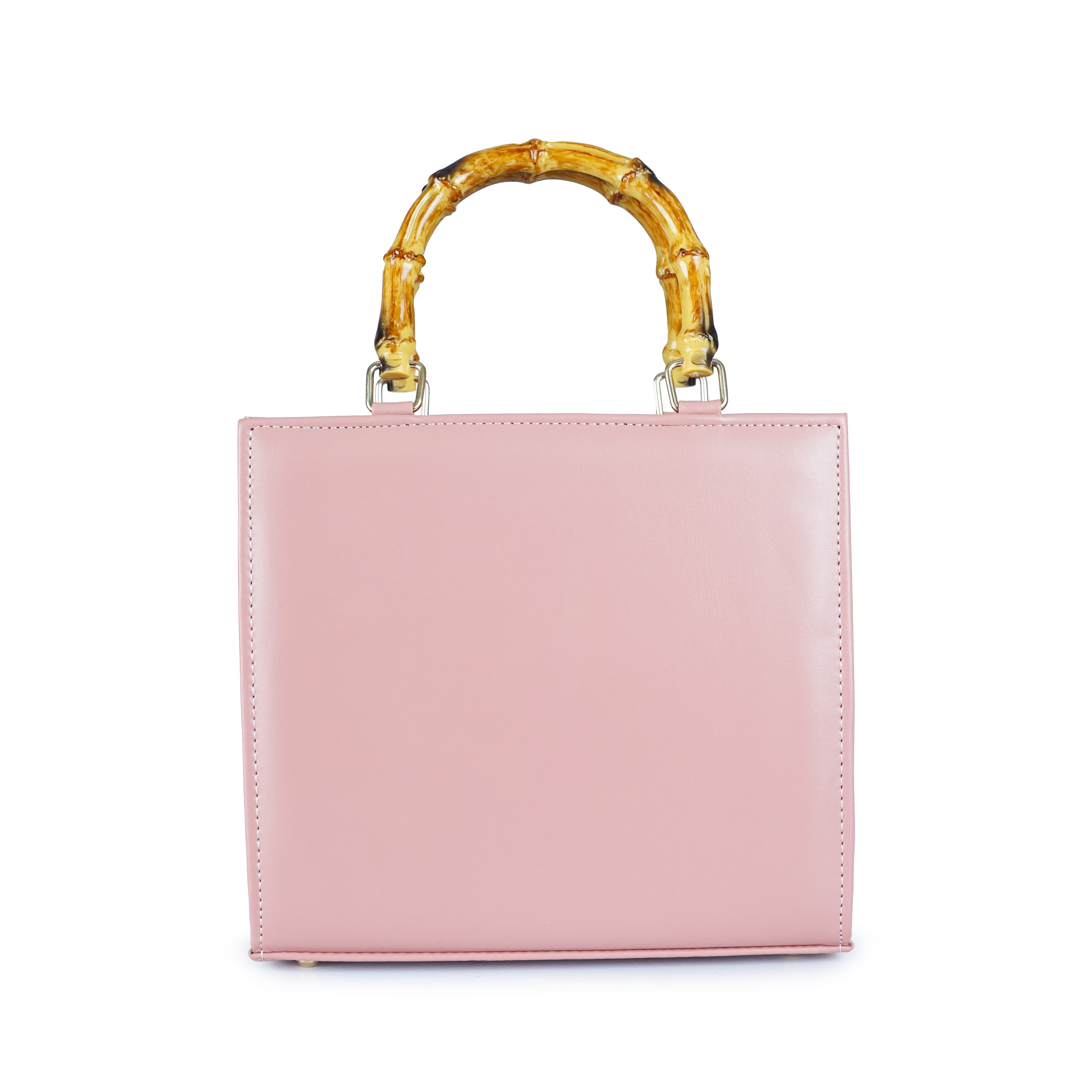 Pink bamboo bag sale