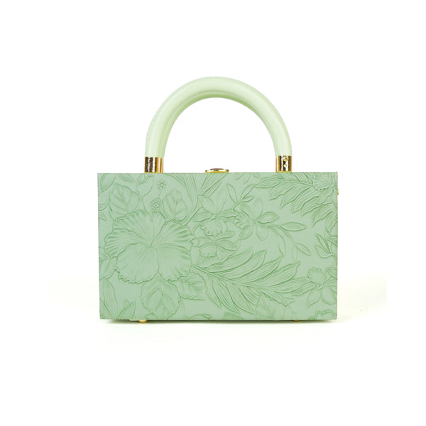 Tea Green Floral Bag