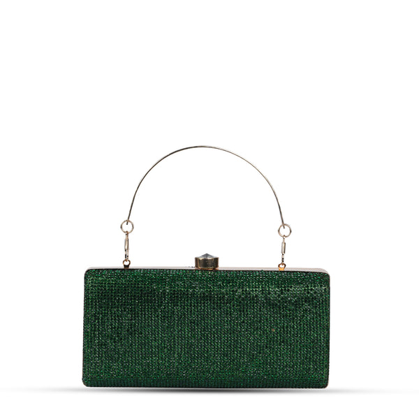 Emrald Green Bridal Handle Clutch