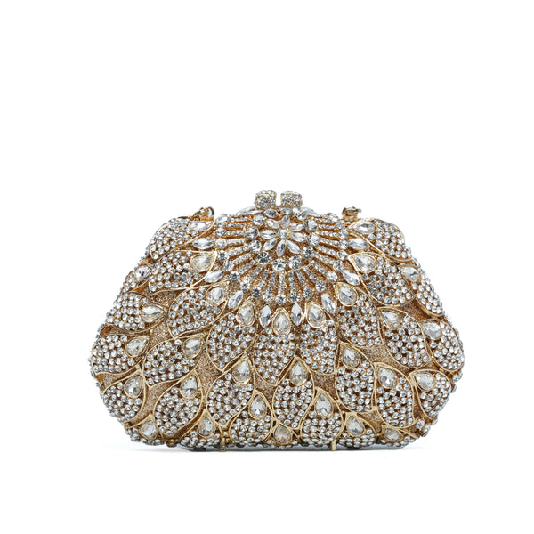 Golden_Silver Jasmin Royal Clutch