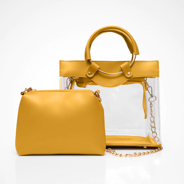 Mustard Transparent Bag