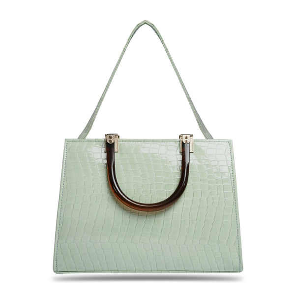 Tea Green Candy Bag With Acrylic Handle