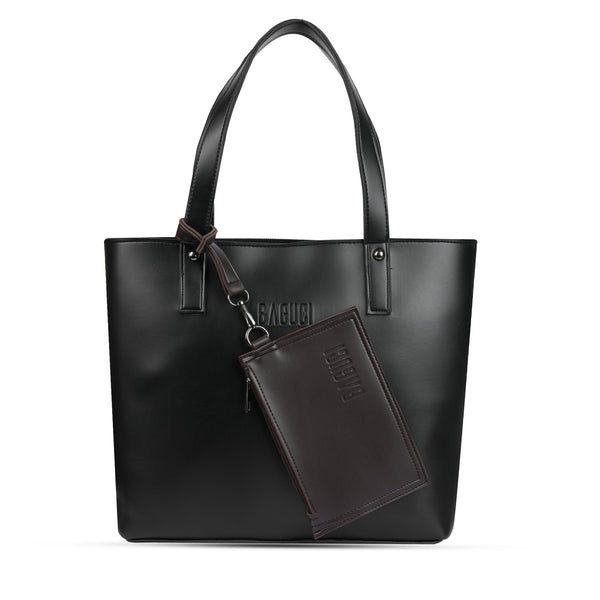 Black Tote Bag Set of 2 Pcs