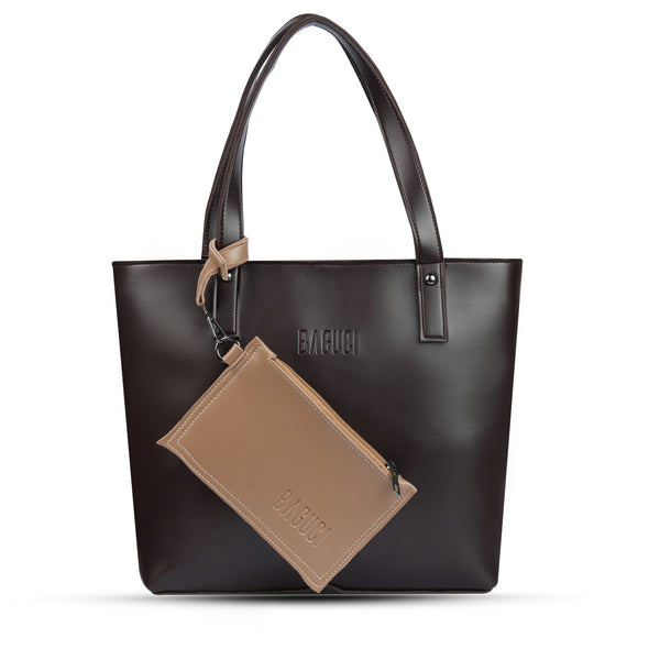 Brown Tote Bag Set of 2 Pcs