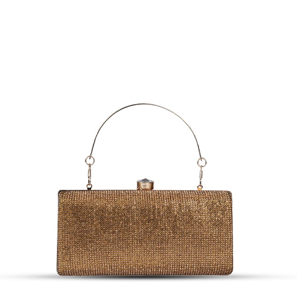 Champagne Bridal Handle Clutch